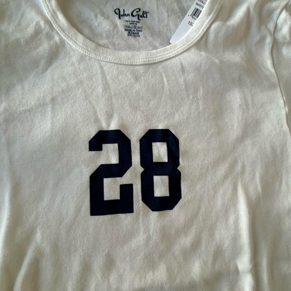 Brandy Melville white graphic tee - Picture 2 of 2